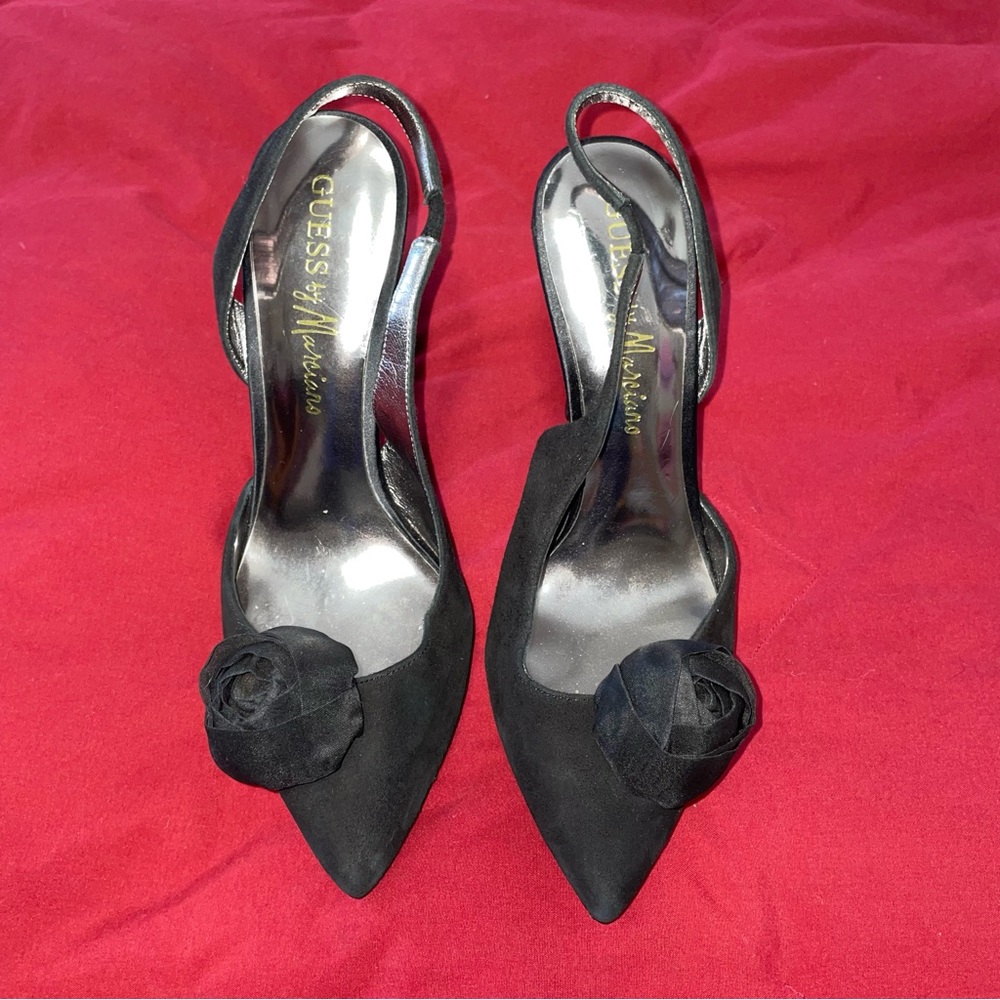 Elegant Guess by Marciano black suede stiletto high heels 👠